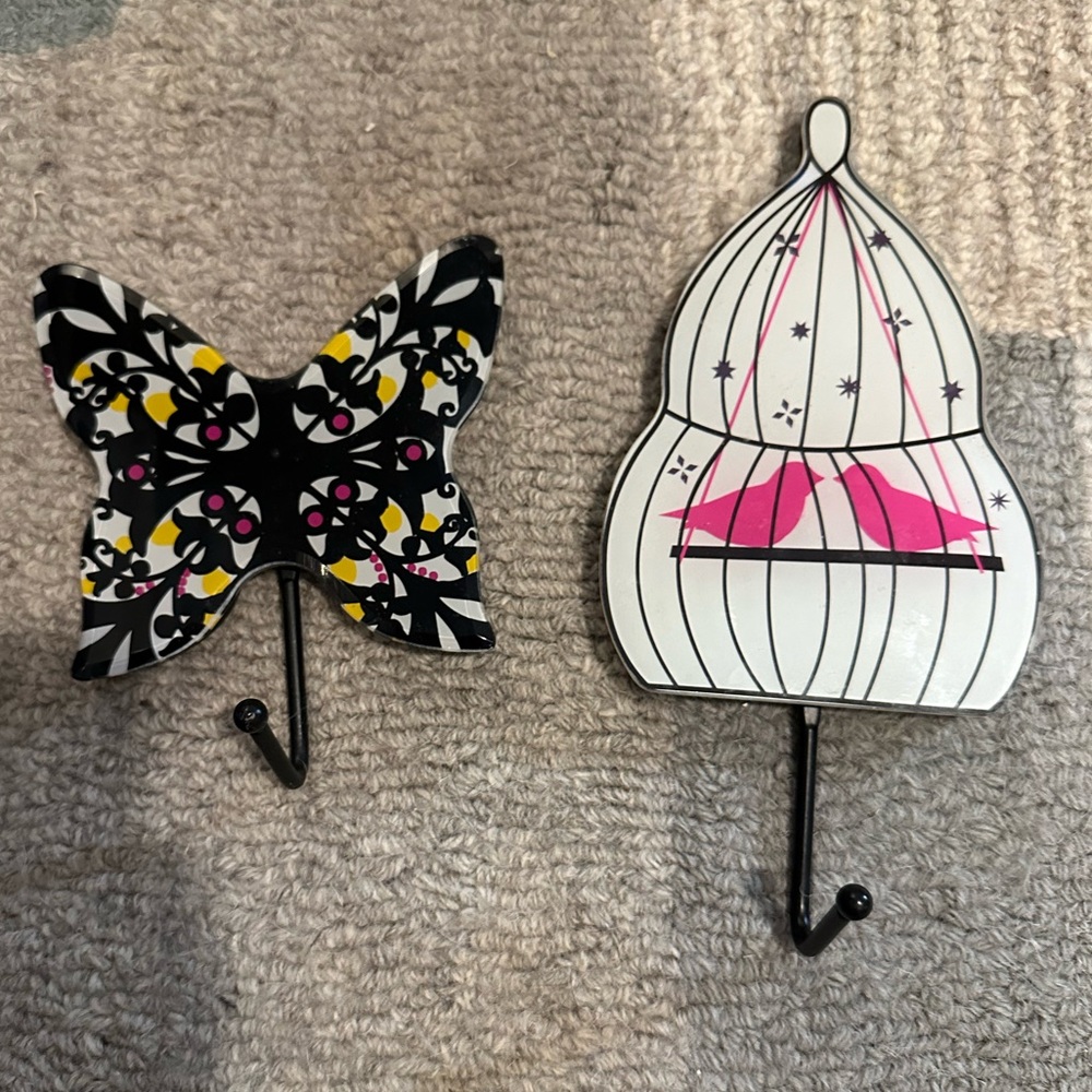 Set of two urban outfitters decorative hooks